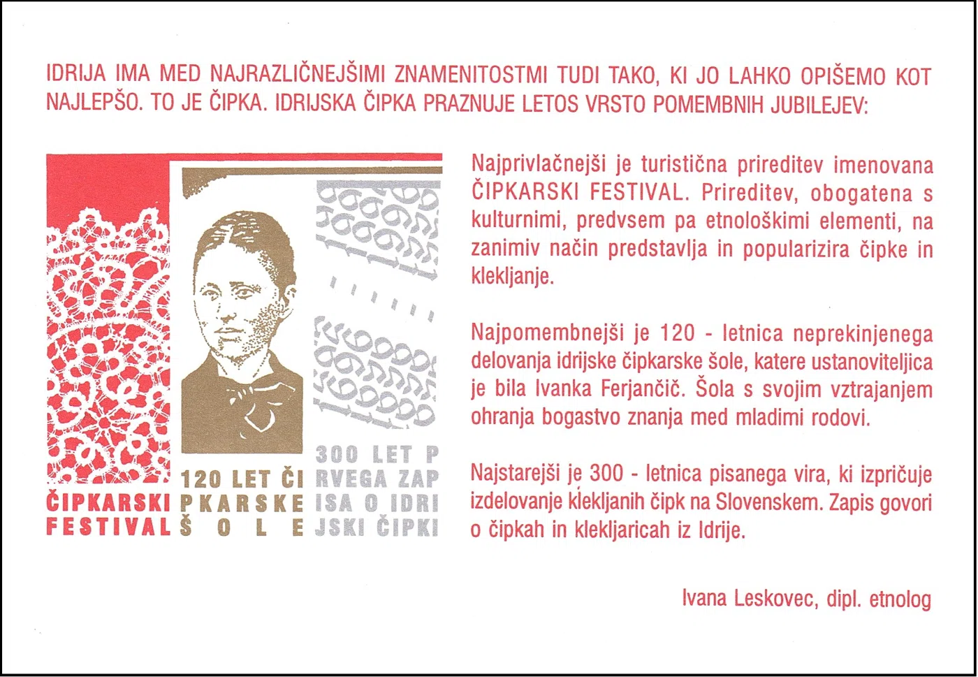 ČIPKARSKI FESTIVAL 1996